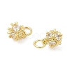 Brass Micro Pave Cubic Zirconia Pendants KK-Z120-38G-2