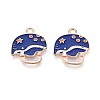 Alloy & Enamel Pendants ENAM-T021-46G-1