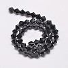 Imitate Austrian Crystal Bicone Glass Beads Strands GLAA-F029-6x6mm-02-2