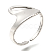 304 Stainless Steel Cuff Rings for Women RJEW-Z074-14P-1
