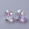 Eco-Friendly Transparent Acrylic Beads PL735-2-2