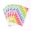 Heart Pattern DIY Cloth Picture Stickers AJEW-L053-02-1