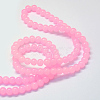 Baking Paint Imitation Jade Glass Round Bead Strands DGLA-Q021-4mm-26-3