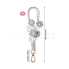Hand-woven Flower Pendant Decorations KEYC-TAC0009-02KCG-06-3