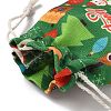 Christmas Theme Cloth Printed Storage Bags ABAG-F010-02A-02-3