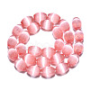 Dyed Natural Selenite Beads Strands G-T138-232H-2