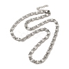 304 Stainless Steel Lumachina Chain Necklaces NJEW-C060-01C-P-1