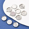 Non-Tarnish 304 Stainless Steel Pendant Cabochon Settings X-STAS-K202-03E-P-4