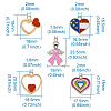 Alloy Enamel Pendants PALLOY-TA0001-14-9