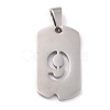 Non-Tarnish 304 Stainless Steel Pendants STAS-O127-B09-1