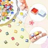 240Pcs 12 Colors Rainbow Iridescent Glass Cabochons DIY-CJ0003-10-3