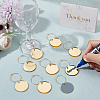 Acrylic Flat Round Wine Glass Charms AJEW-AB00115-3