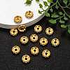 Iron Crystal Rhinestone Spacer Beads RB-A007-10MM-G-2