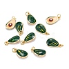 Brass Enamel Charms KK-A155-05G-2