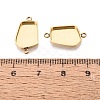 304 Stainless Steel Connector Cabochon Settings STAS-Q113-38G-3