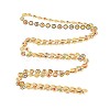 Ion Plating(IP) 304 Stainless Steel Flat Round with Flower Link Chains STAS-N092-125-3