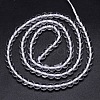 Round Natural Grade A Quartz Crystal Bead Strands X-G-H1648-6mm-01N-A-3