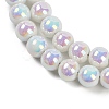 Baking Paint Electroplate Glass Beads Strands X-GLAA-G120-01A-3