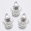 Tibetan Style Alloy Pendants TIBE-N010-37AS-RS-1