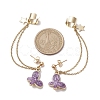 Light Gold 304 Stainless Steel Cuff Earring Chains EJEW-JE05685-02-3
