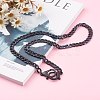Personalized Acrylic Curb Chain Necklaces Sets NJEW-JN03431-5