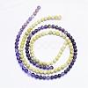 Natural Assorted Stone Round Bead Strands G-F425-09-2