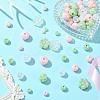 250G UV Plating Rainbow Iridescent Opaque Acrylic Beads PACR-CJ0001-38B-5