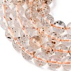 Natural Herkimer Diamond Beads Strands G-Z115-C03-6mm-8