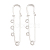 Iron Safety Pins Brooch Findings IFIN-Z005-02P-01-1