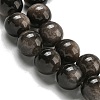Natural Silver Obsidian Beads Strands X-G-S150-20A-8mm-4