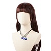 3Pcs 3 Size Lampwork Evil Eye Pendant Necklaces Set with Waxed Cords for Women NJEW-JN03954-3