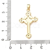 Easter Brass Micro Pave Clear Cubic Zirconia Pendants CU-CBA97F2-01A-G-3