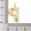 Rack Plating Brass Micro Pave Cubic Zirconia Pendants KK-A200-24G-P-3