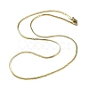 304 Stainless Steel Flat Snake Chain Necklaces for Women NJEW-D058-03G-1