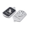 Alloy Twelve Constellations Series Big Pendants PALLOY-O107-01P-10-3
