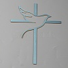 Acrylic Mirror Cake Toppers FIND-WH0152-206E-2