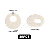 50Pcs Wood Pendants WOOD-GA0001-46-2