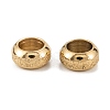 Ion Plating(IP) Frosted 201 Stainless Steel European Beads X-STAS-B020-13G-3
