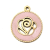 304 Stainless Steel Enamel Pendants STAS-I336-10G-1