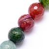 Natural Agate Round Beads Strand X-G-L085-8mm-01-1