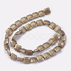 Electroplated Non-magnetic Synthetic Hematite Beads Strands G-P367-B02-2