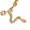 Ion Plating(IP) 304 Stainless Steel Rolo Chain Necklace NJEW-D045-01G-3