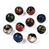 Handmade Gold Sand Lampwork Beads LAMP-T019-10mm-06-1