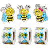 3 Rolls Paper Self-adhesive Stickers Roll STIC-FH0001-34-1