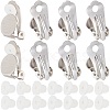 60Pcs Brass Clip-on Earring Settings KK-SP0001-12P-1
