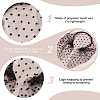 Polyester Mesh Veil Hair Bands OHAR-WH0021-63B-4