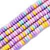 Handmade Polymer Clay Beads Strands X-CLAY-N008-008M-2