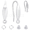 3 Pairs 925 Sterling Silver Earring Hooks DIY-CN0002-86-1