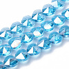 Electroplate Glass Beads LS-EGLA-Q091-14mm-A10-1