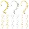 18Pcs 3 Colors Alloy Ear Cuff Findings FIND-FS0002-03-1